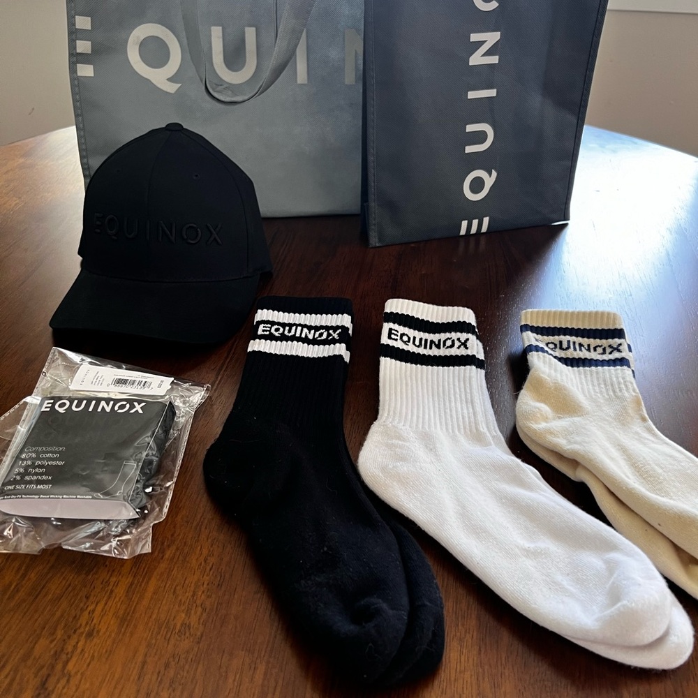 Equinox Gym merch bundle.
